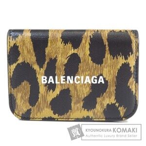 Balenciaga Animal Tri fold Wallet Bi Leather
